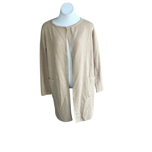 J Crew Juliette Merino Wool Blend Open Drape Duster Cardigan Sweater Size Small - Picture 2 of 9